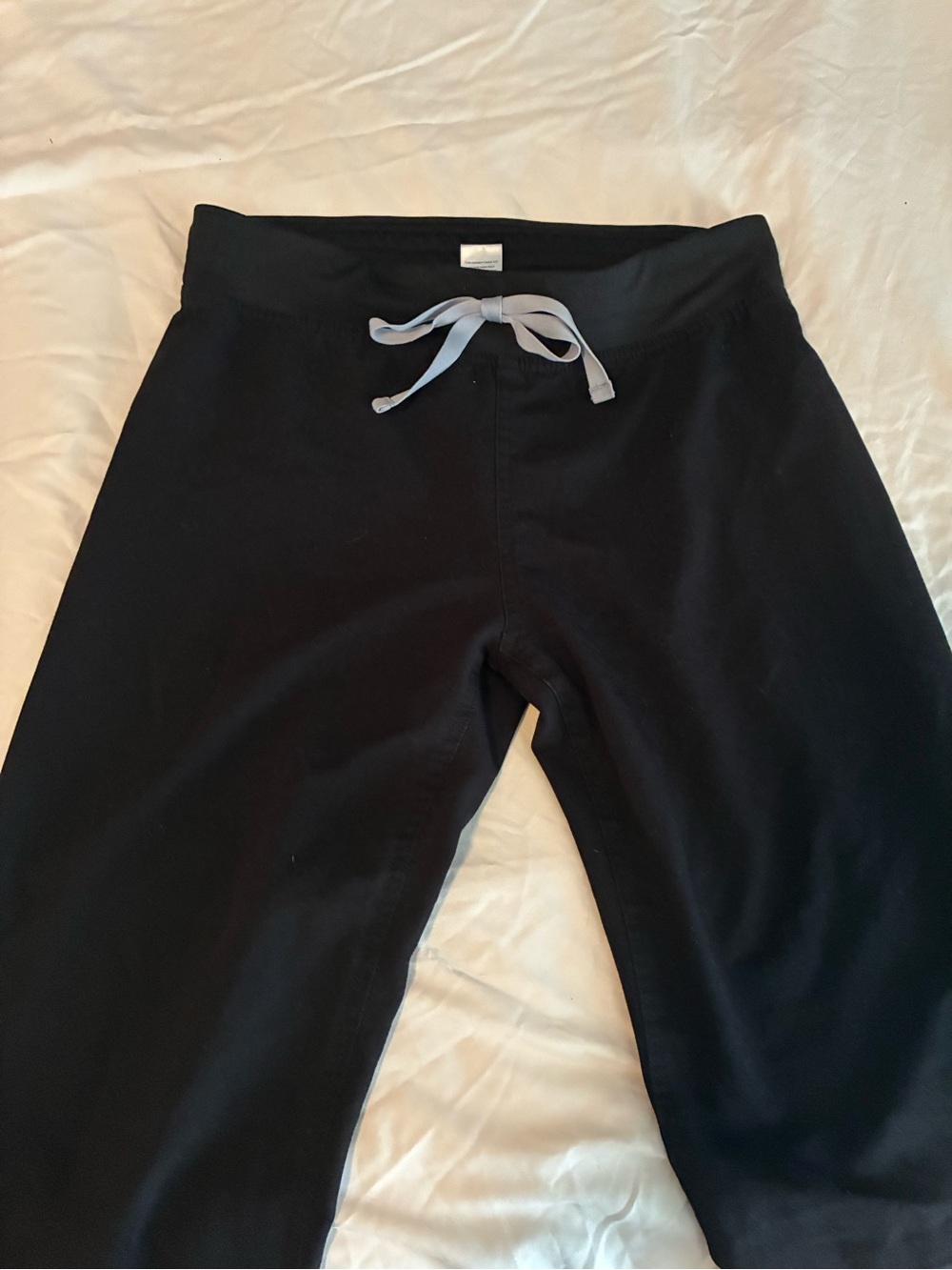 Figs Black Zamora Livingston pants with Gray Drawcord - Picture 3 of 4